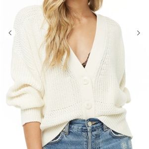 Forever 21 Sweaters - Ribbed Cropped Button-Front Cardigan Forever 21 Sweaters - Ribbed Cropped Button-Front Cardigan